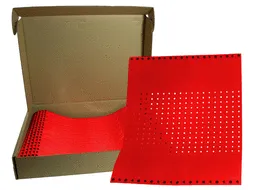 1/2" Plastic Wristband - Red (500ct)