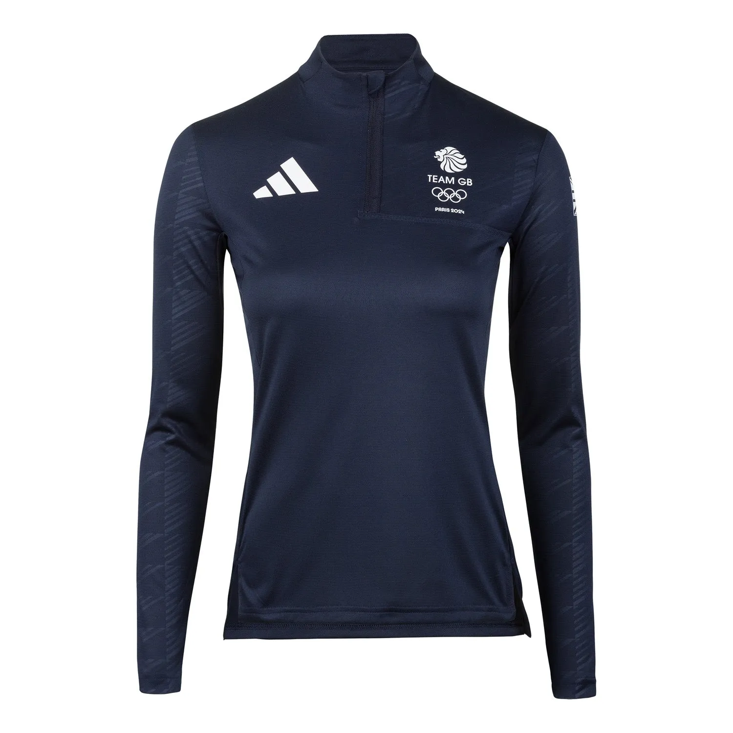 adidas Team GB Women's 1/2 Zip Long Sleeve Top