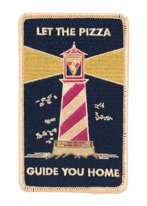 Premium BADABOOM Studio Pizza Lighthouse Patch - Creative Design & High-Quality Embroidery