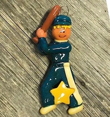 Baseball Player Christmas Ornament