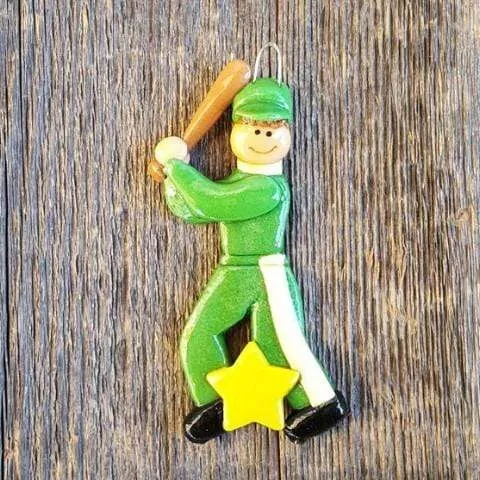 Baseball Player Christmas Ornament