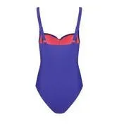 Blue Twist Front Swimsuit