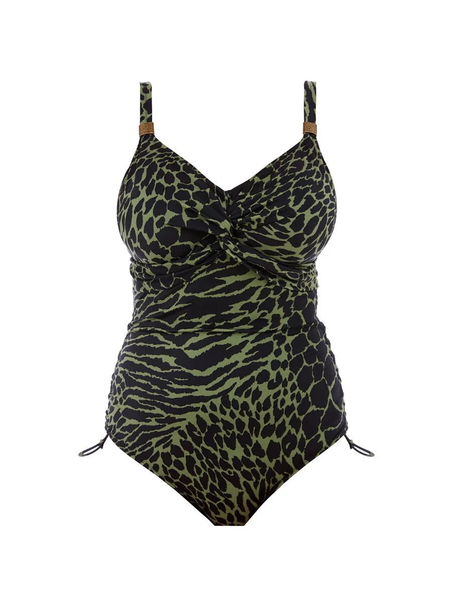 Boa Vista Twist Front Swimsuit - Peridot