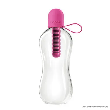 Bobble Water Bottle with Intergrated Cap 0.5L Magenta 053BOEUMG-6PK