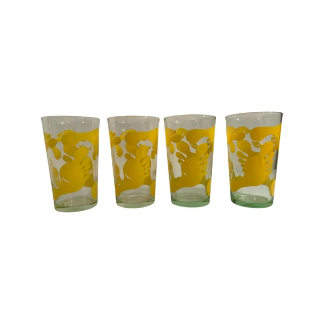 Federal Glass Vintage Hang Ten Glasses (Set of 4)