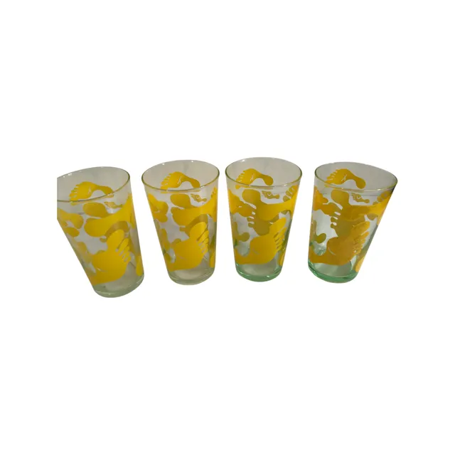 Federal Glass Vintage Hang Ten Glasses (Set of 4)