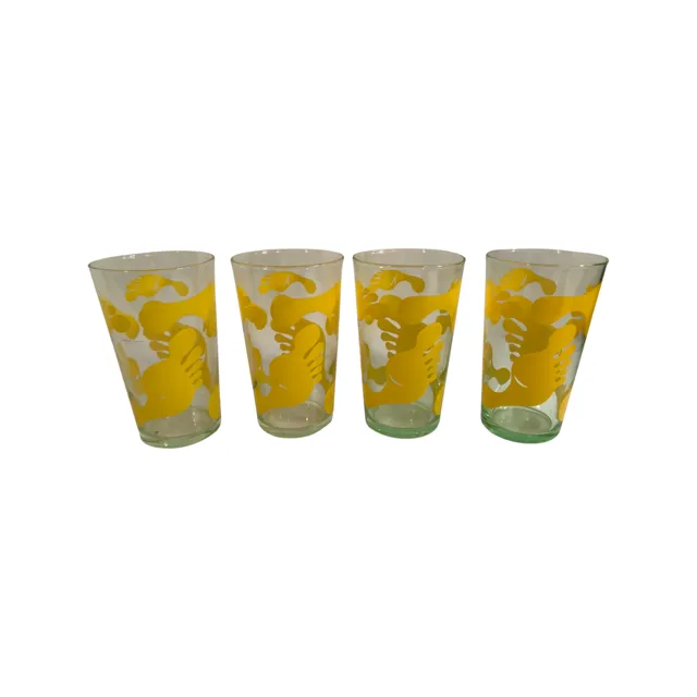 Federal Glass Vintage Hang Ten Glasses (Set of 4)