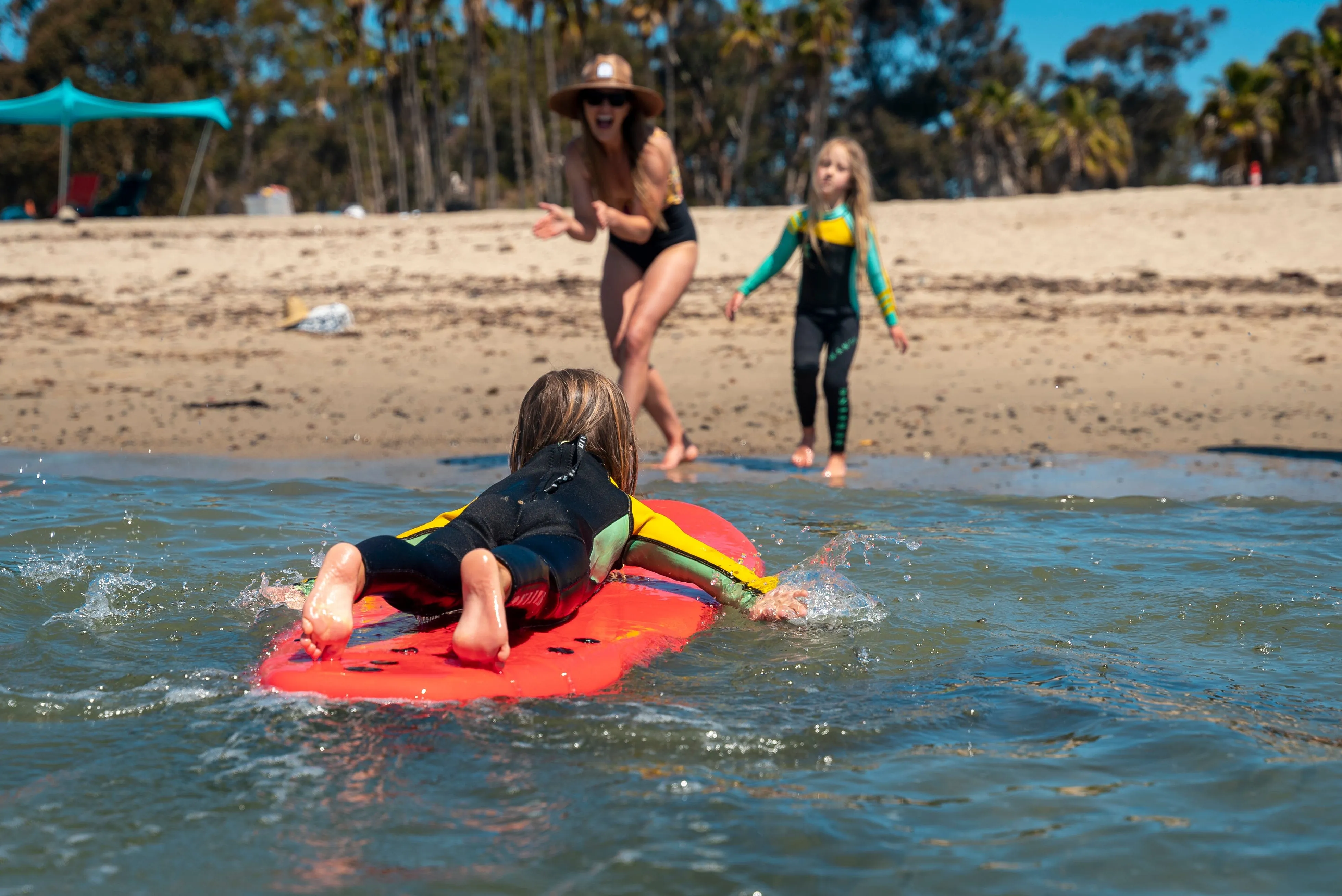 Good Wave 5'6" Fruities Foam Surfboard - Watermelon