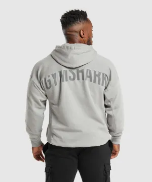 Gymshark Power Washed Hoodie - Smokey Grey