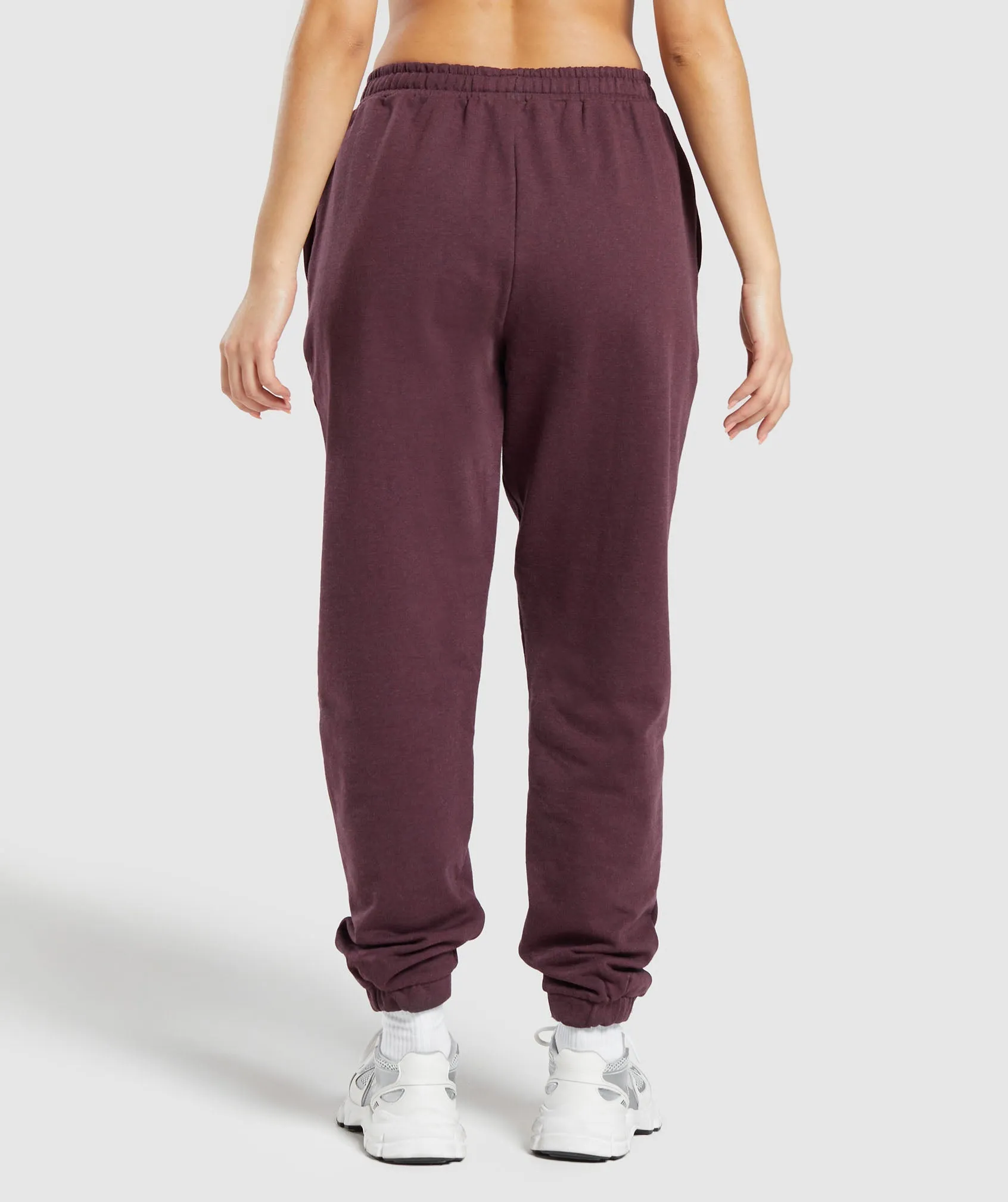 Gymshark Rest Day Sweat Joggers - Deep Plum Marl