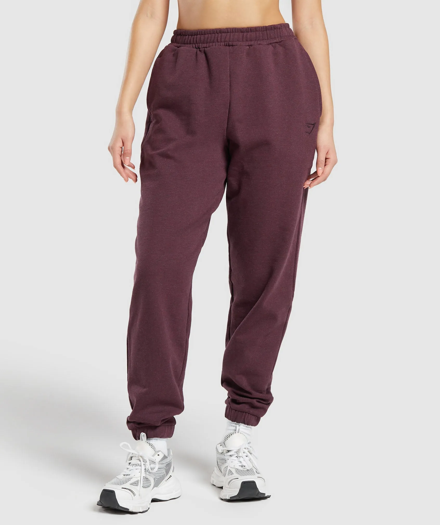 Gymshark Rest Day Sweat Joggers - Deep Plum Marl