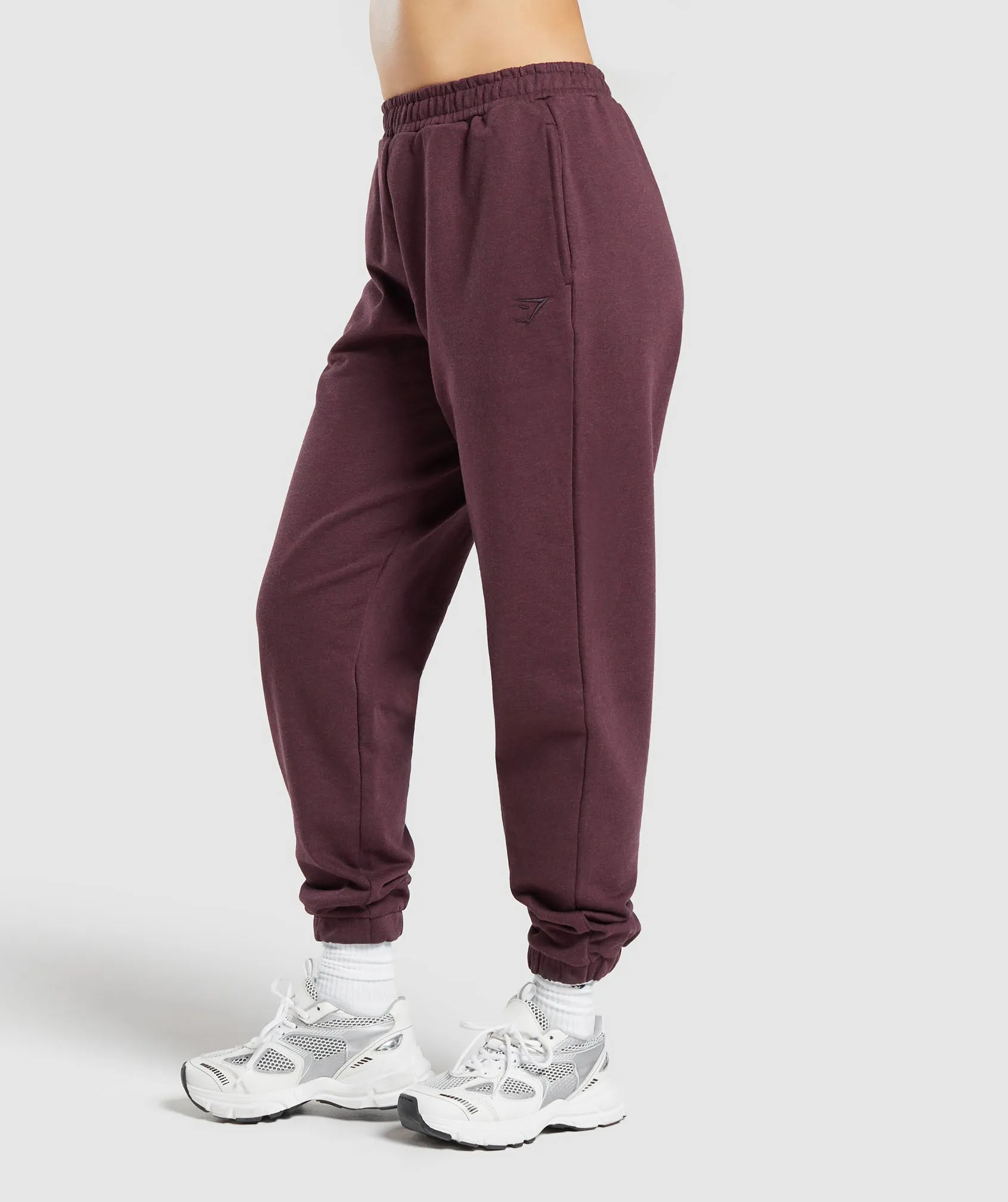 Gymshark Rest Day Sweat Joggers - Deep Plum Marl