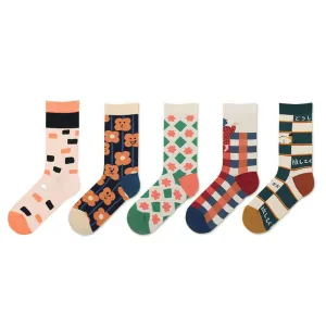 Himiyako Fashion Socks w/ Japanese Cartoon Style Pattern D940