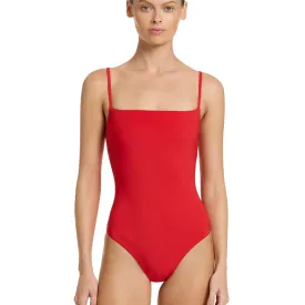 Jetset Minimal Tank One Piece in Rosso