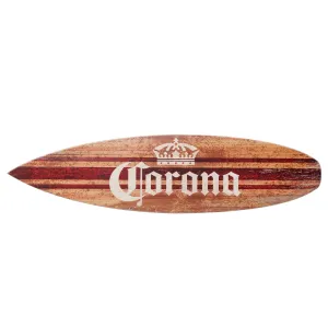 Licensed Corona Brown Tones Surfboard Plaque Wall Sign - 60"x15"