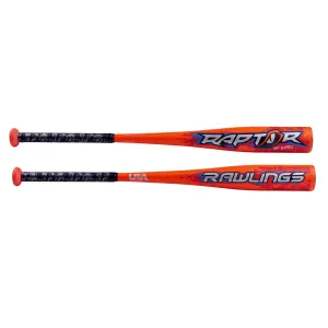 Rawlings Raptor -8 USA Youth Baseball Bat 2 5/8”: US8R8