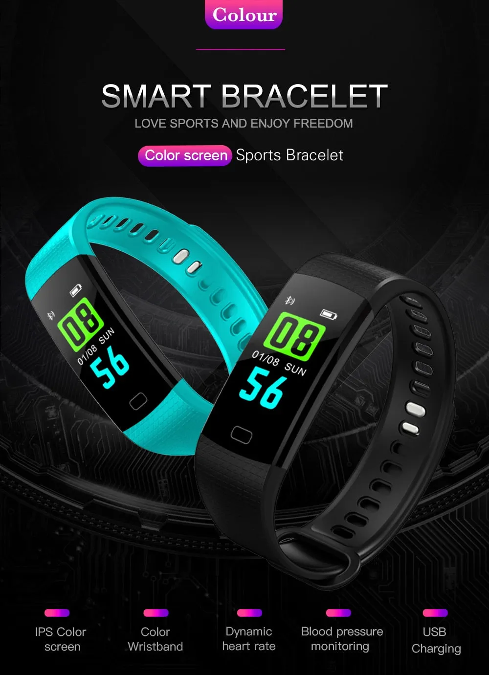 Smart Band Heart Rate Tracker