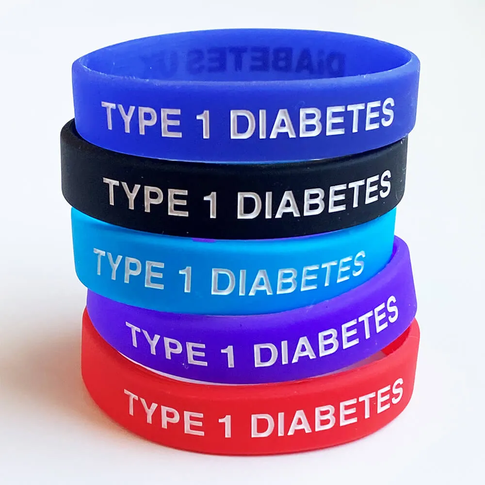 Type 1 Diabetes Wristband - Red