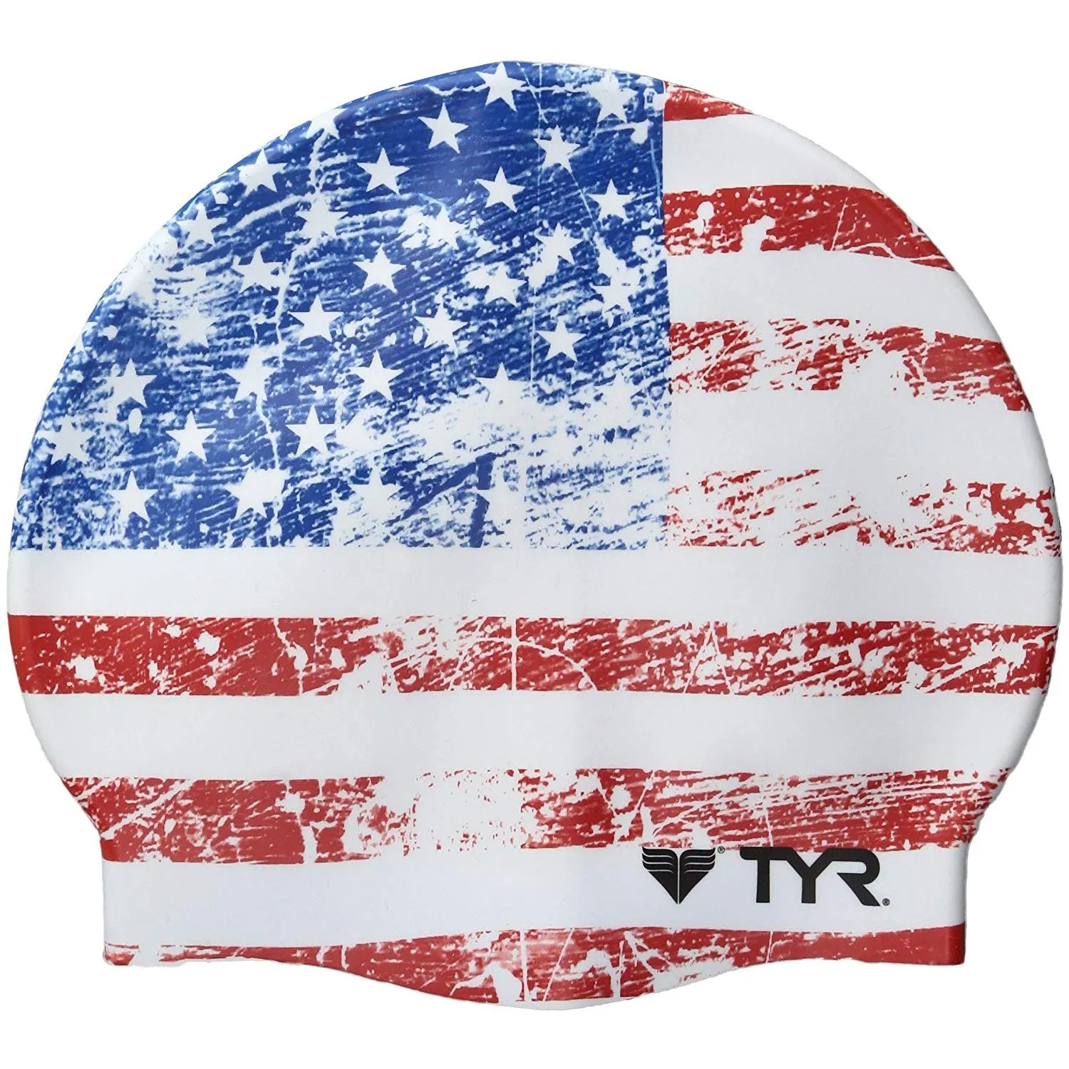 TYR Old Glory Flag Swimming Cap